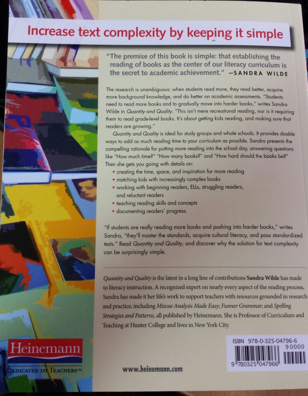 Quantity and Quality: Increasing the Volume and Complexity of Students' Reading,Used