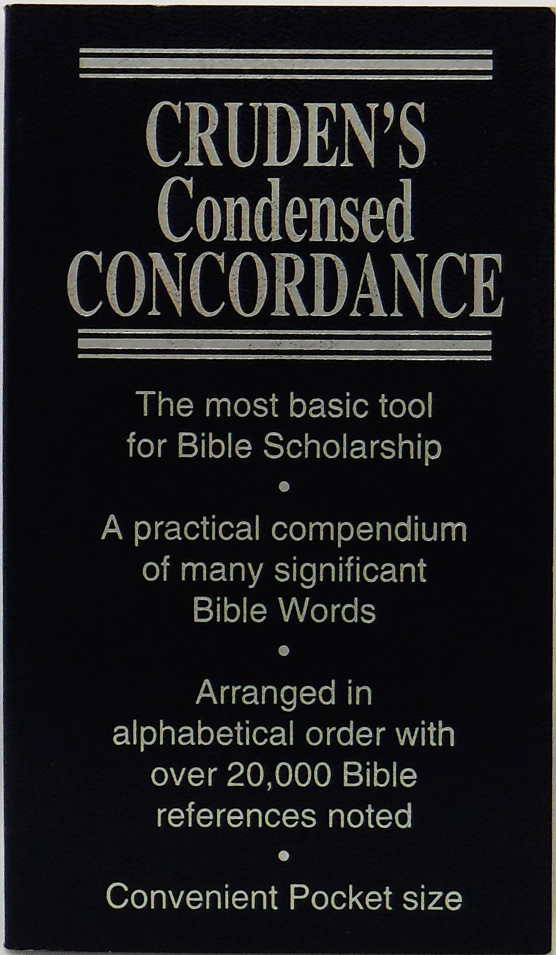 Crudens Condensed Concordance