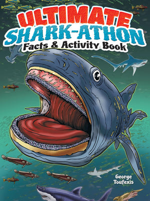 Ultimate Sharkathon Facts and Activity Book (Dover Kids Activity Books: Animals),Used