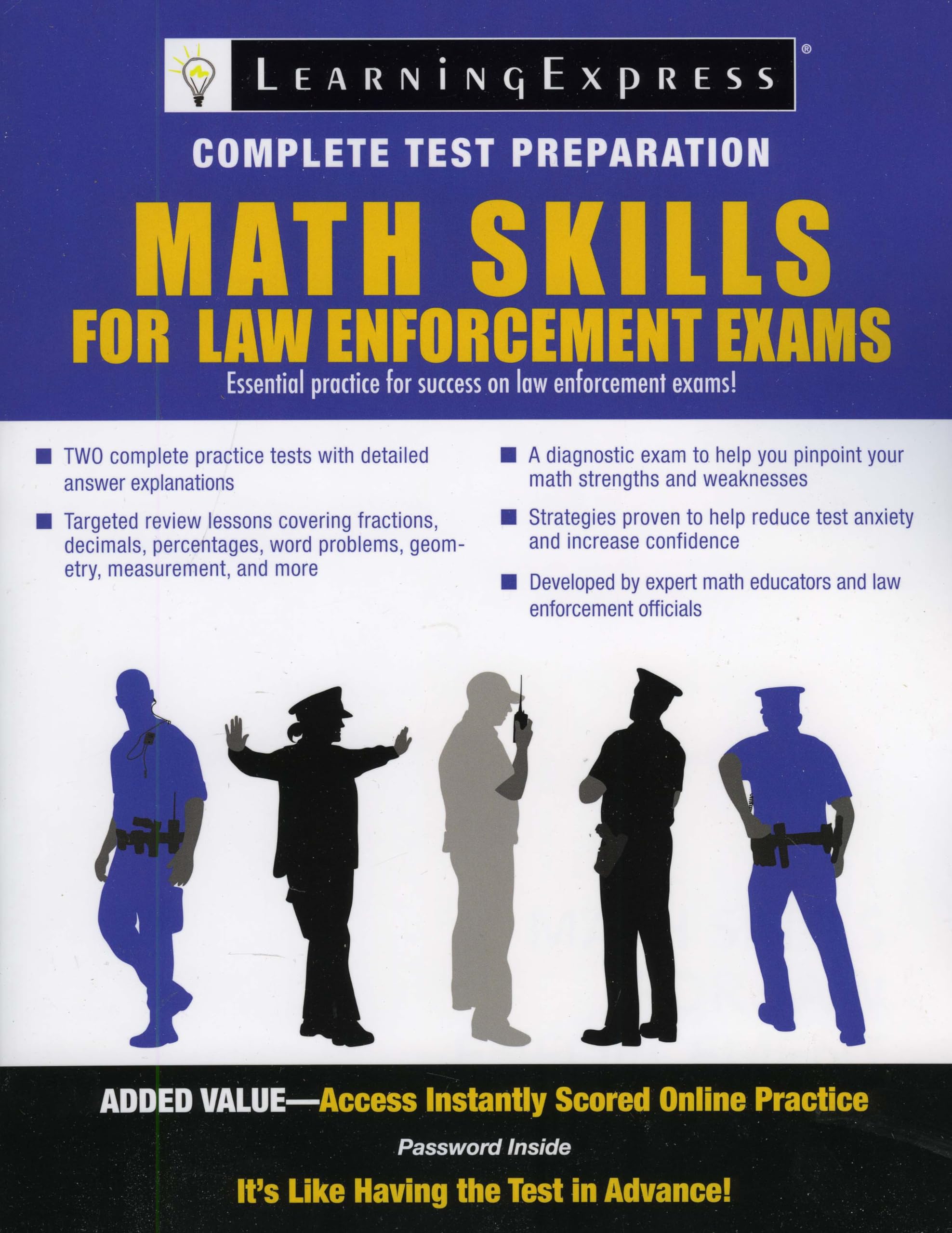 Math Skills for Law Enforcement Exams,Used