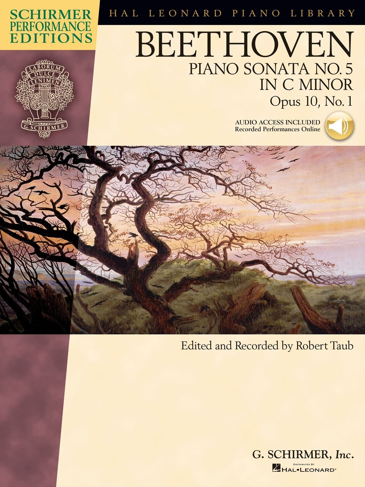 Beethoven: Sonata No. 5 in C Minor, Opus 10, No. 1 (Schirmer Performance Editions),Used