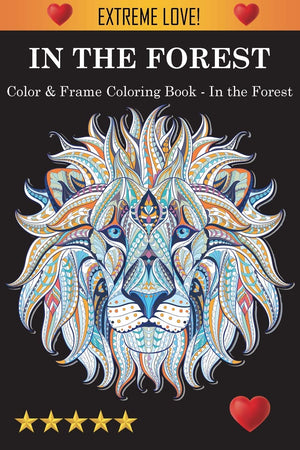Color & Frame Coloring Book  In The Forest,Used