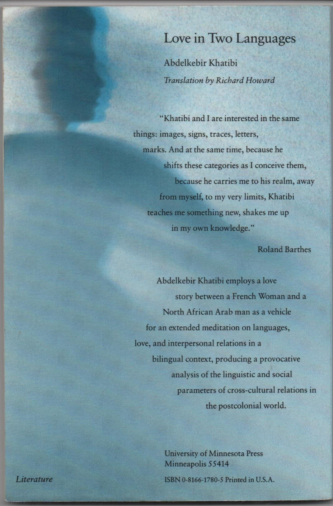 Love in Two Languages (Emergent Literatures),Used