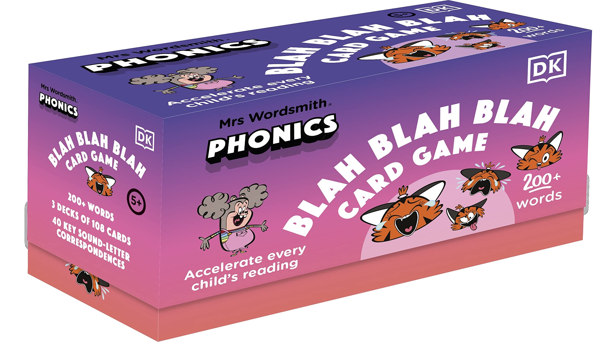 Mrs Wordsmith Phonics Blah Blah Blah Card Game, Kindergarten & Grades 12: Accelerate Every Childs Reading