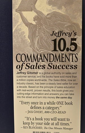 Jeffrey Gitomer's The Sales Bible: The Ultimate Sales Resource,Used