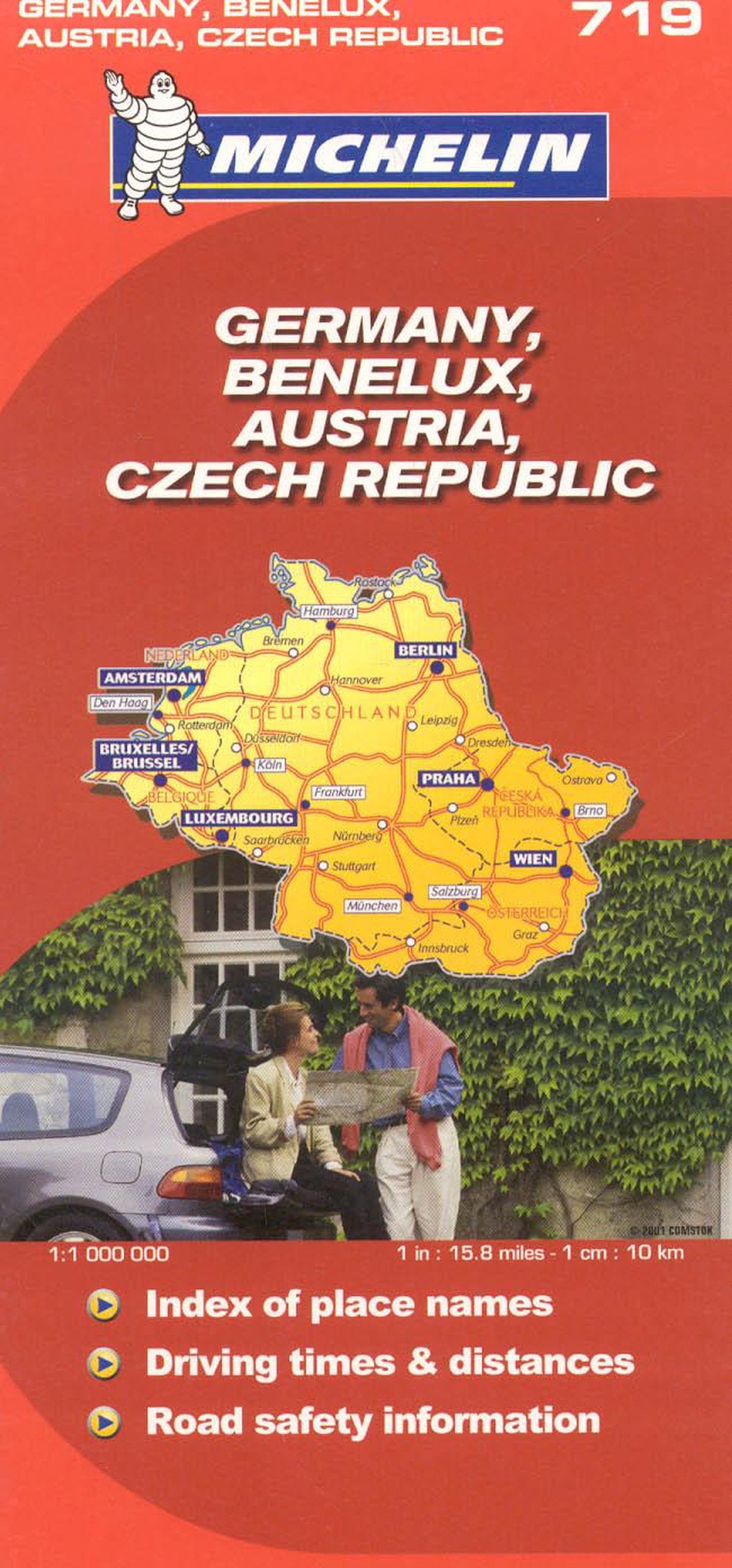 Michelin Map Germany Austria Benelux Czech Republic 719 (Maps/Country (Michelin)),Used