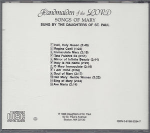 Handmaiden of the Lord: Songs of Mary,Used