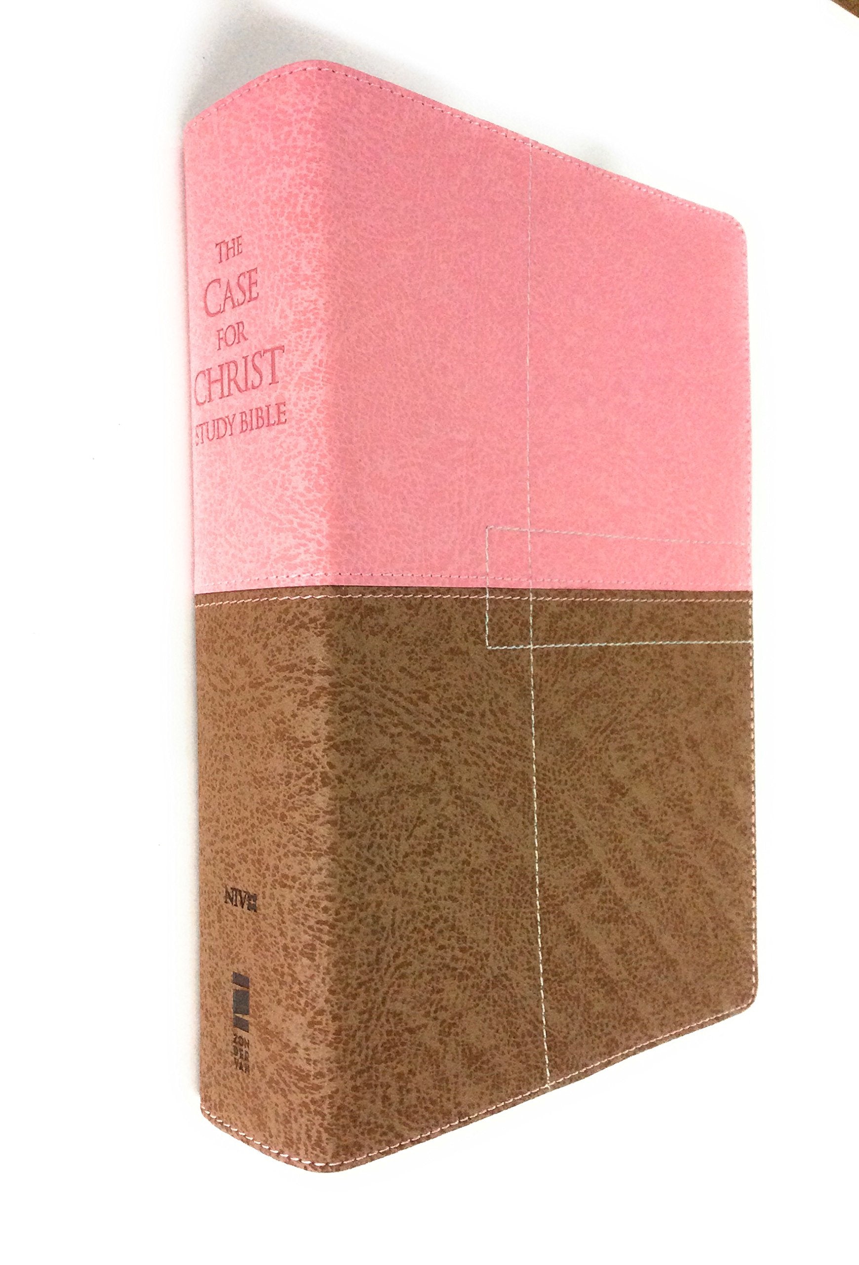 NIV The Case for Christ Study Bible: Investigating the Evidence for Belief, Italian DuoTone, Berry Creme / Chocolate (New Inter,Used