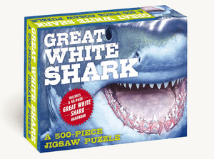 The Great White Shark 500Piece Jigsaw Puzzle & Book: A 500Piece Family Jigsaw Puzzle Featuring The Shark Handbook,Used