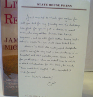 Literary Reflections: Michener on Michener, Hemingway, Capote, & Others,Used