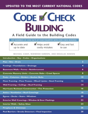 Code Check Building: A Field Guide to the Building Codes,Used