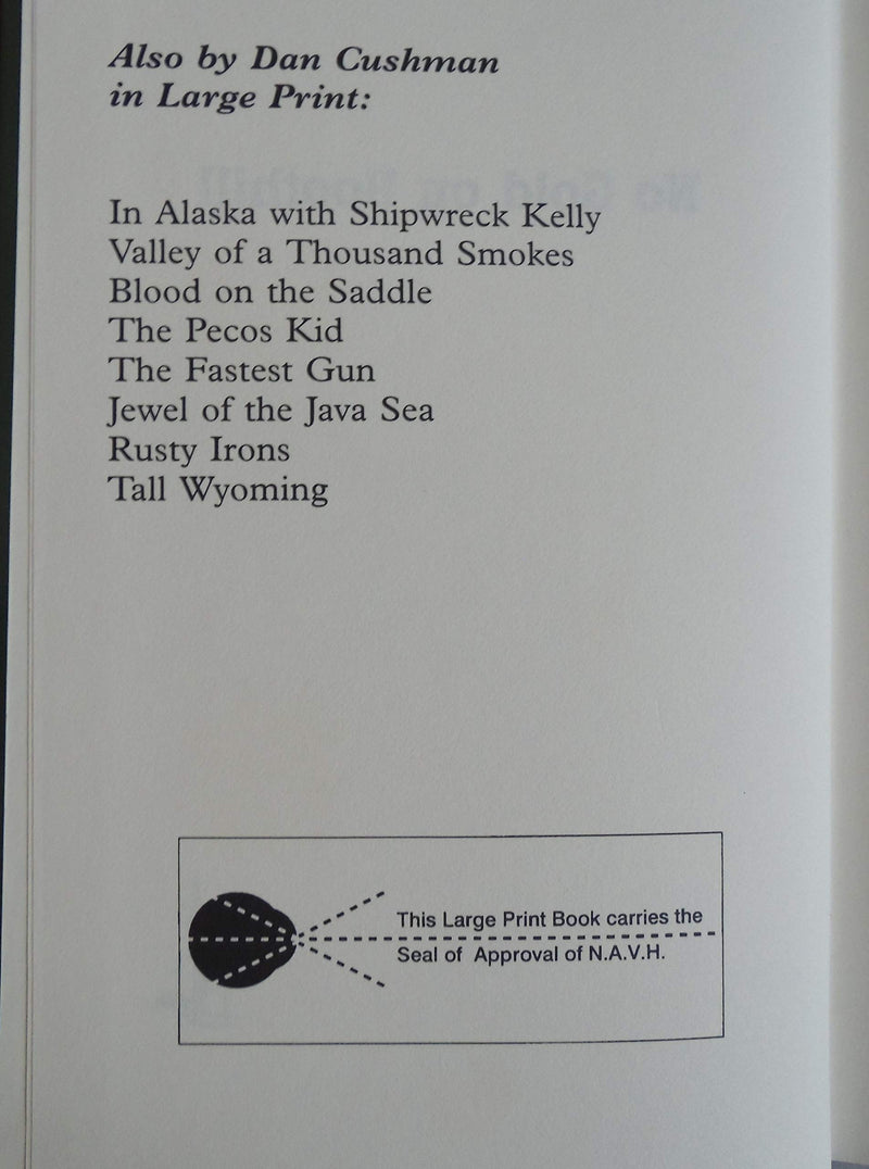 No Gold on Boothill: A Western Trio,Used