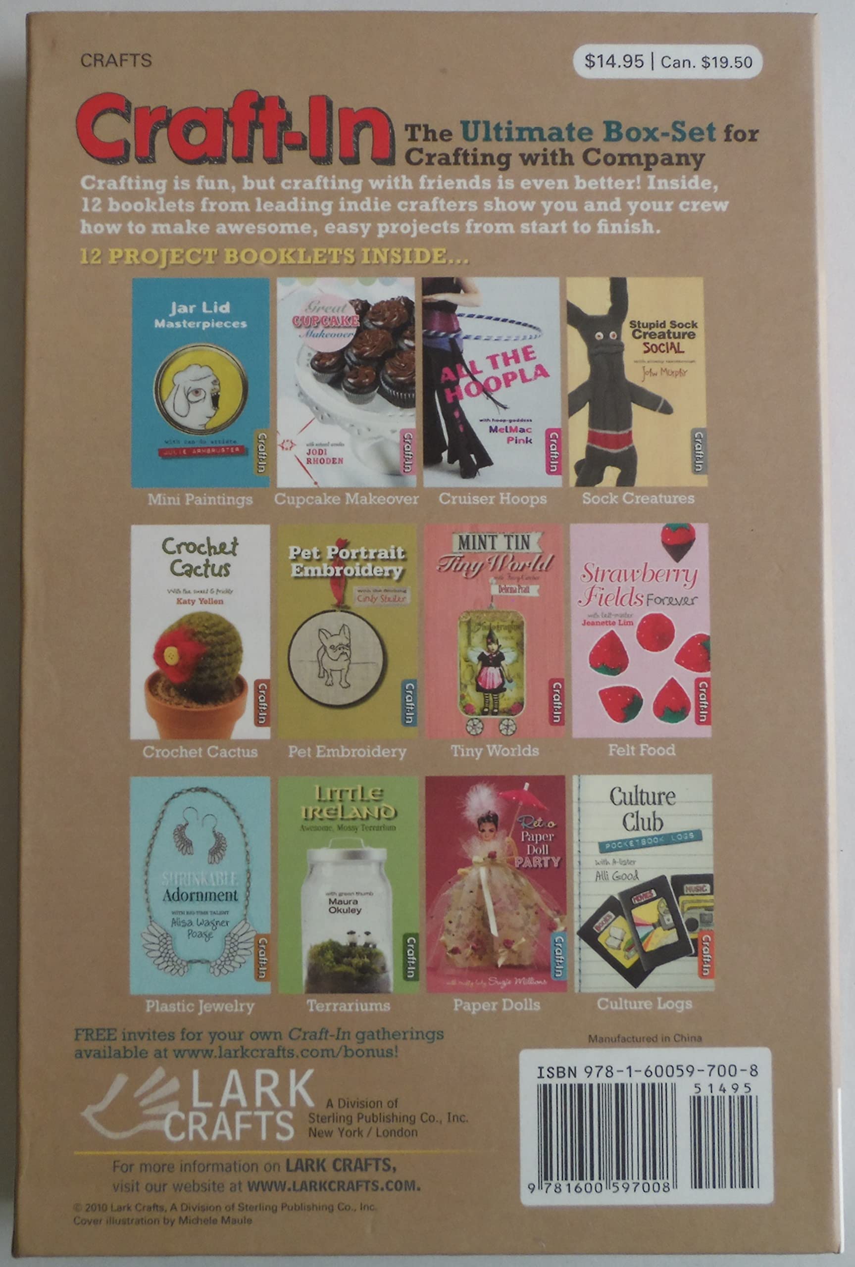 CraftIn: 12 Project Booklets for Your Own Crafty Gatherings,Used