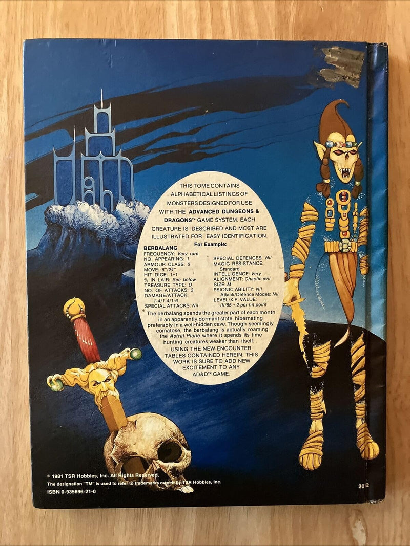 Fiend Folio: Tome Of Creatures Malevolent And Benign: (Advanced Dungeons And Dragons),Used
