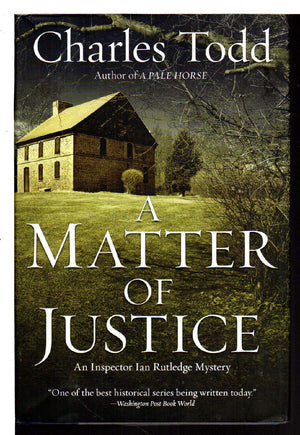 A Matter Of Justice: An Inspector Ian Rutledge Mystery (Inspector Ian Rutledge Mysteries, 11)-new