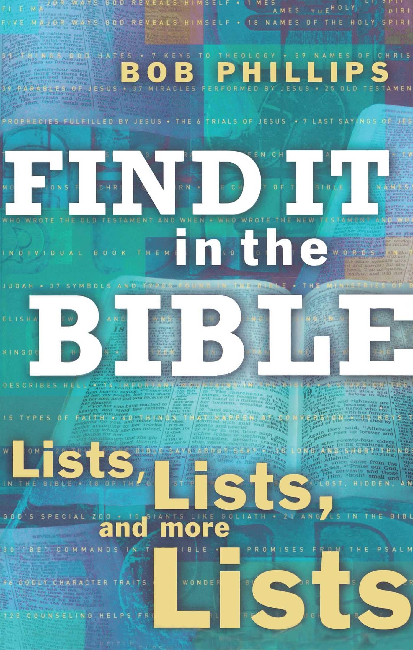 Find It In The Bible: Lists, Lists, And Lists,Used