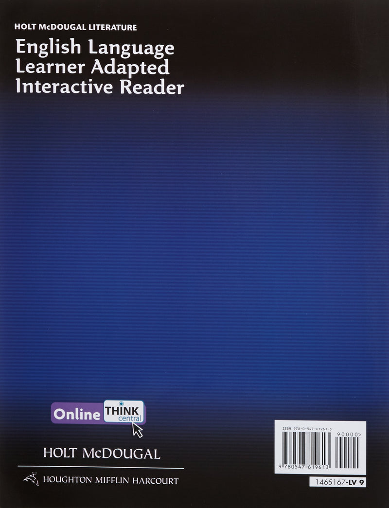 Holt McDougal Literature: Ell Adapted Interactive Reader Grade 9,Used