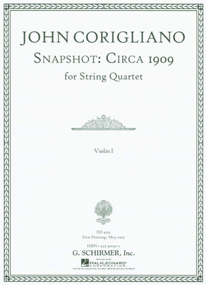 Snapshot: Circa 1909: String Quartet Score and Parts,Used