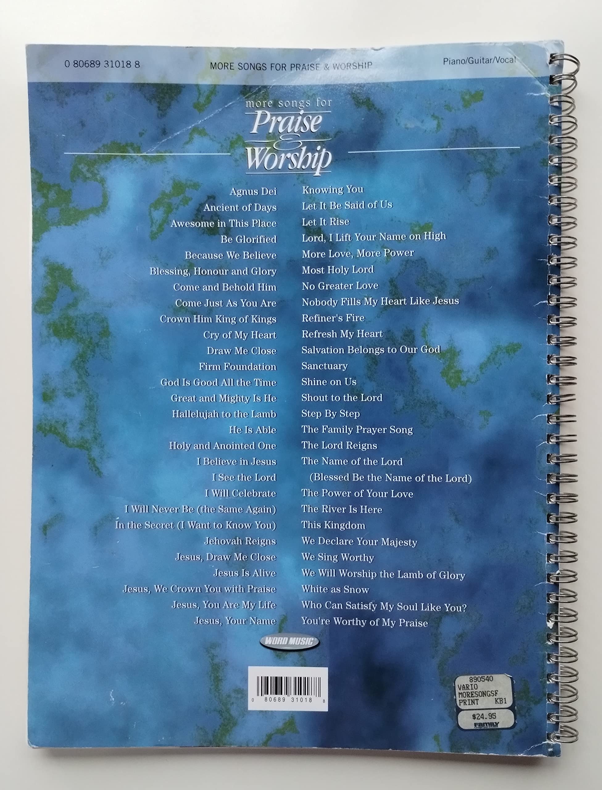 More Songs for Praise & Worship Piano, Vocal and Guitar Chords,New