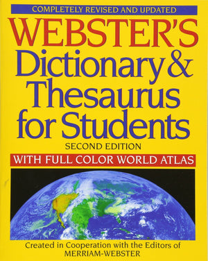 Webster's Dictionary & Thesaurus for Students, Second Edition,Used