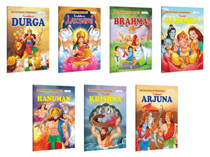 My First Mythology Story : Arjun, Brahma, Durga, Ganesha, Hanuman And More - Educational Childrens Storybooks, Mythological Tales For Kids | Pack Of 7 Books