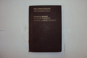Function Theory Of Several Complex Variables (Pure And Applied Mathematics)-used