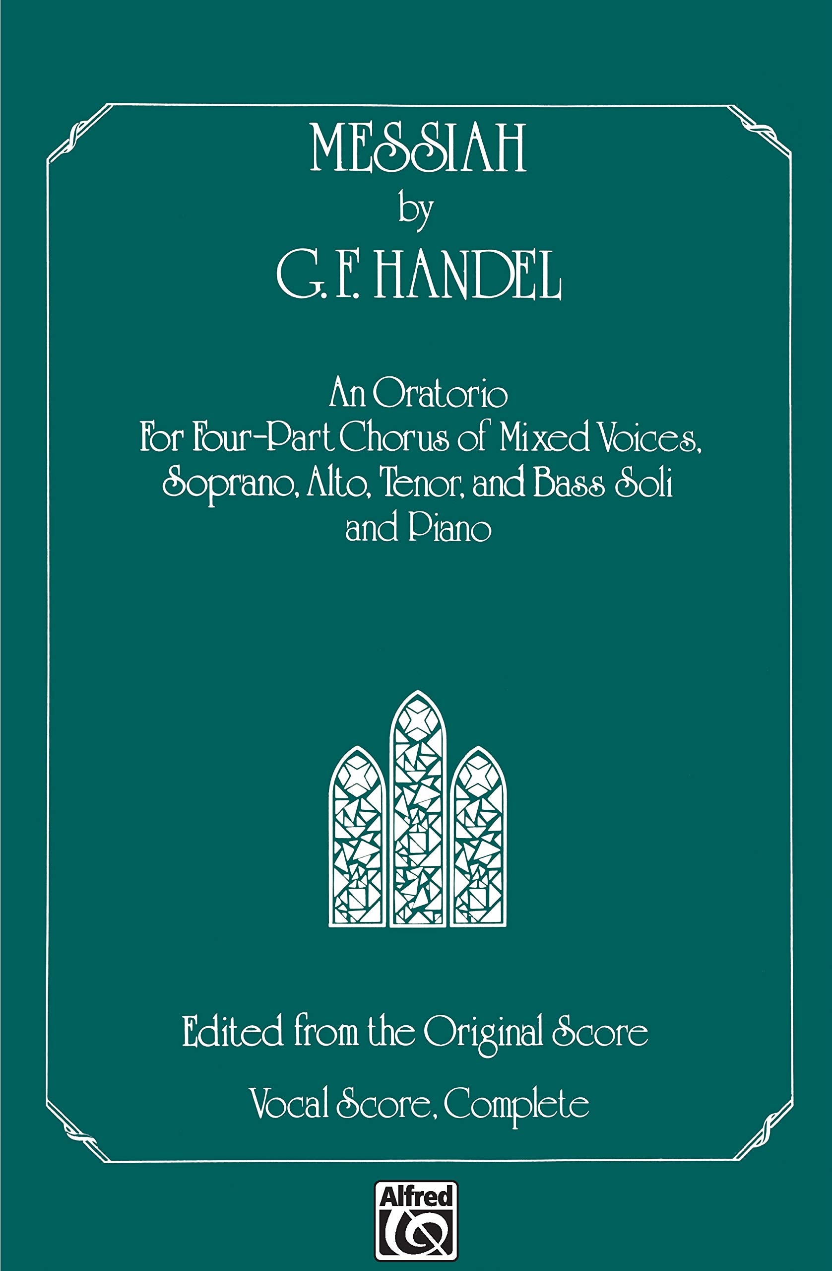 Messiah: SATB Chorus & Soli, Comb Bound Book (Belwin Edition),Used