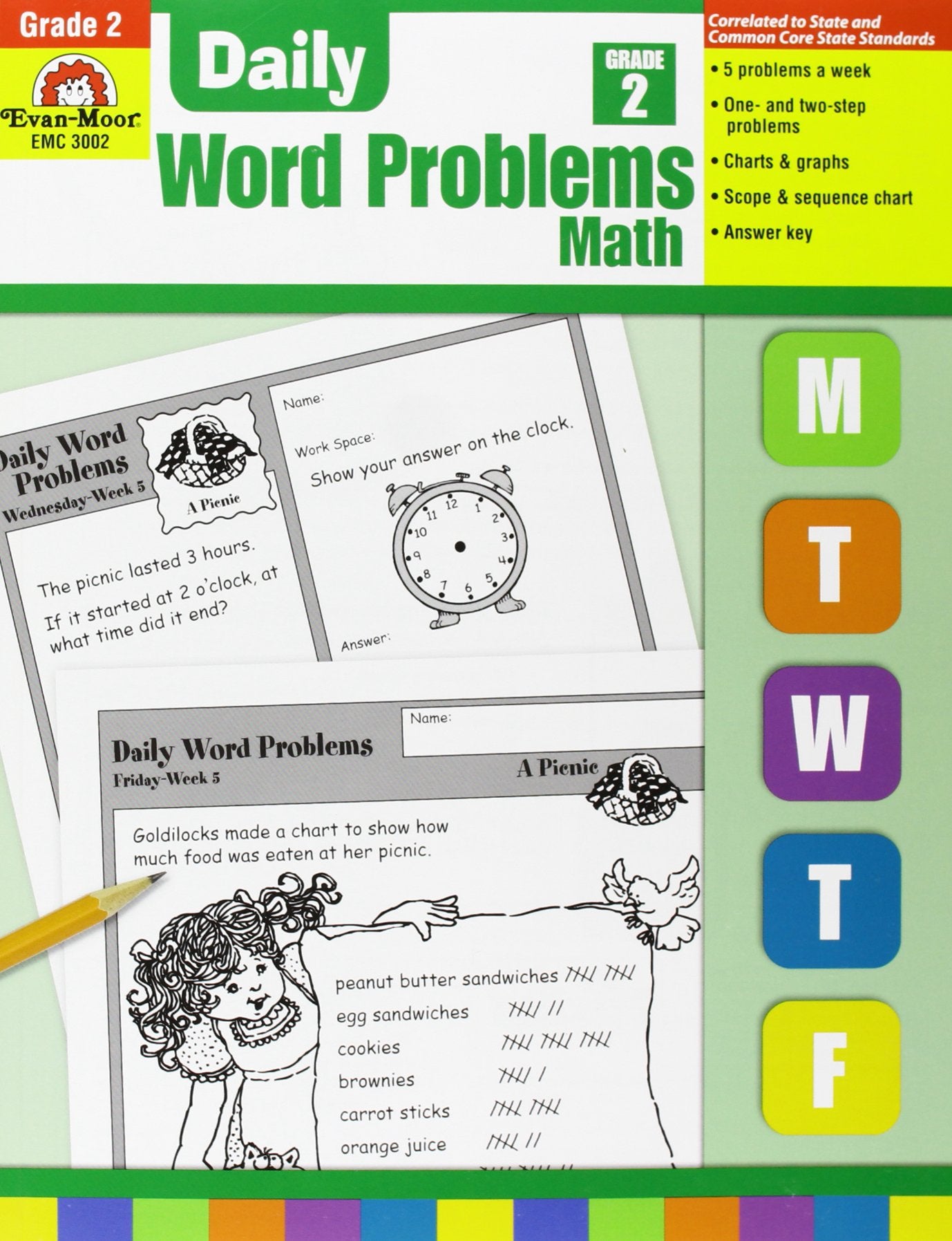 Daily Word Problems, Grade 2,Used