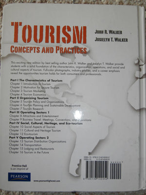 Tourism: Concepts and Practices,Used
