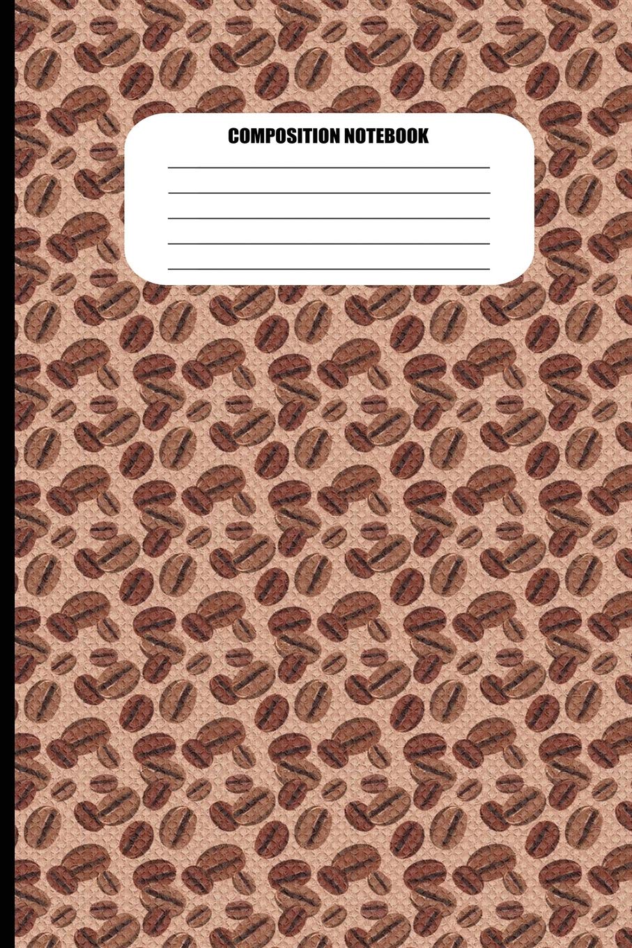 Composition Notebook: Coffee Beans Pattern with Textile Texture Look (100 Pages, College Ruled),Used