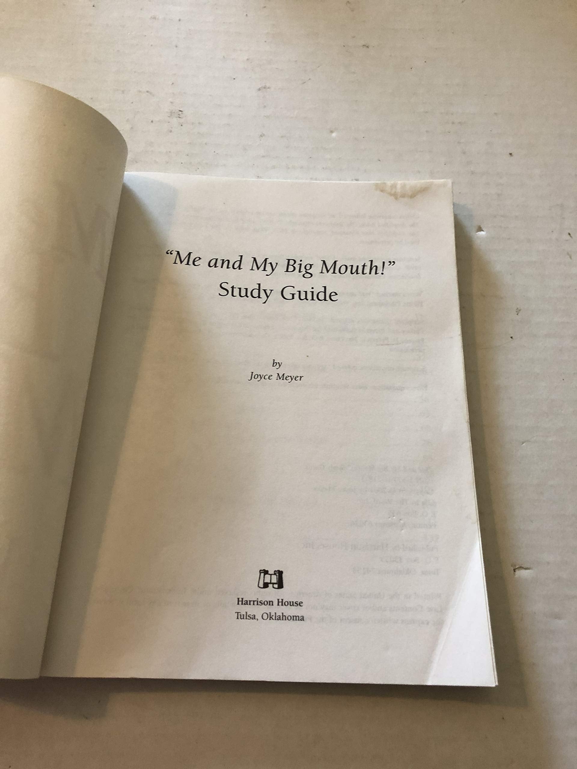 Me and My Big Mouth! (Study Guide),Used