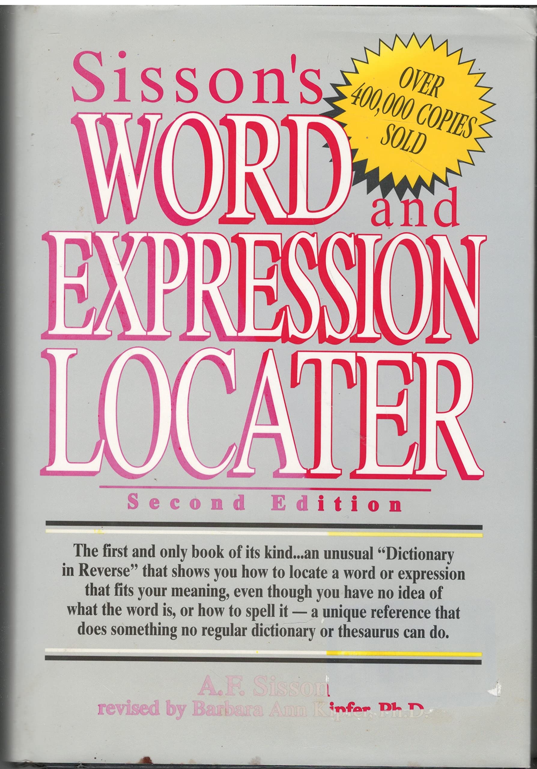 Sissons Word and Expression Locater,Used