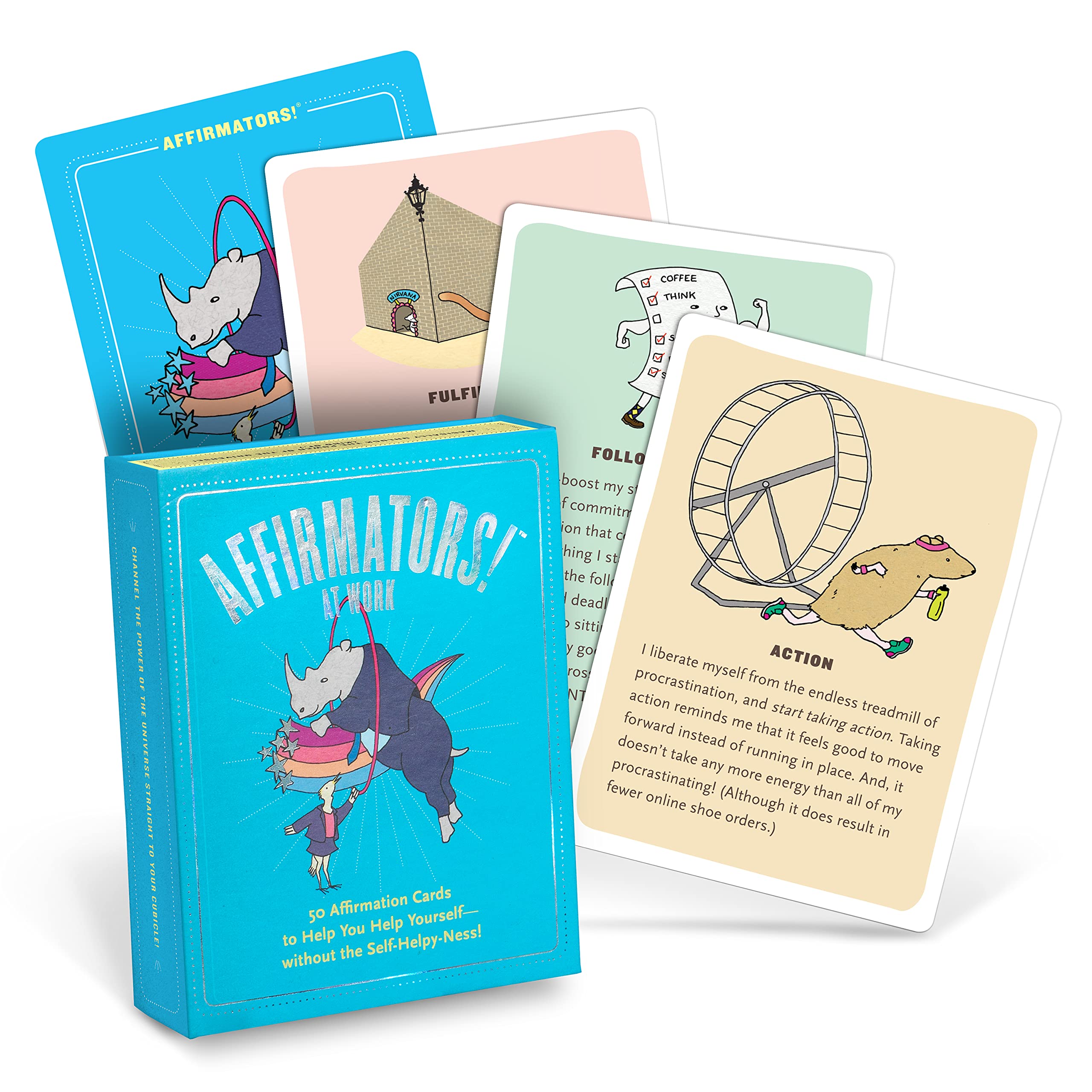 Affirmators! at Work Deck: 50 Affirmation Cards to Help You Help Yourself  Without the Selfhelpyness!,Used