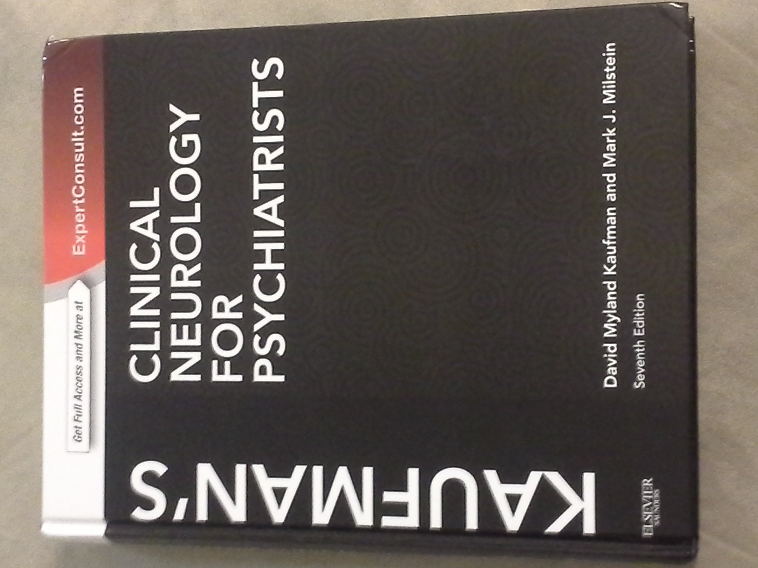 Kaufman's Clinical Neurology for Psychiatrists, 7th Edition,Used