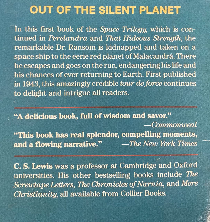 Space Trilogy: Out of the Silent Planet, Perelandra, That Hideous Strength (Boxed Set),New