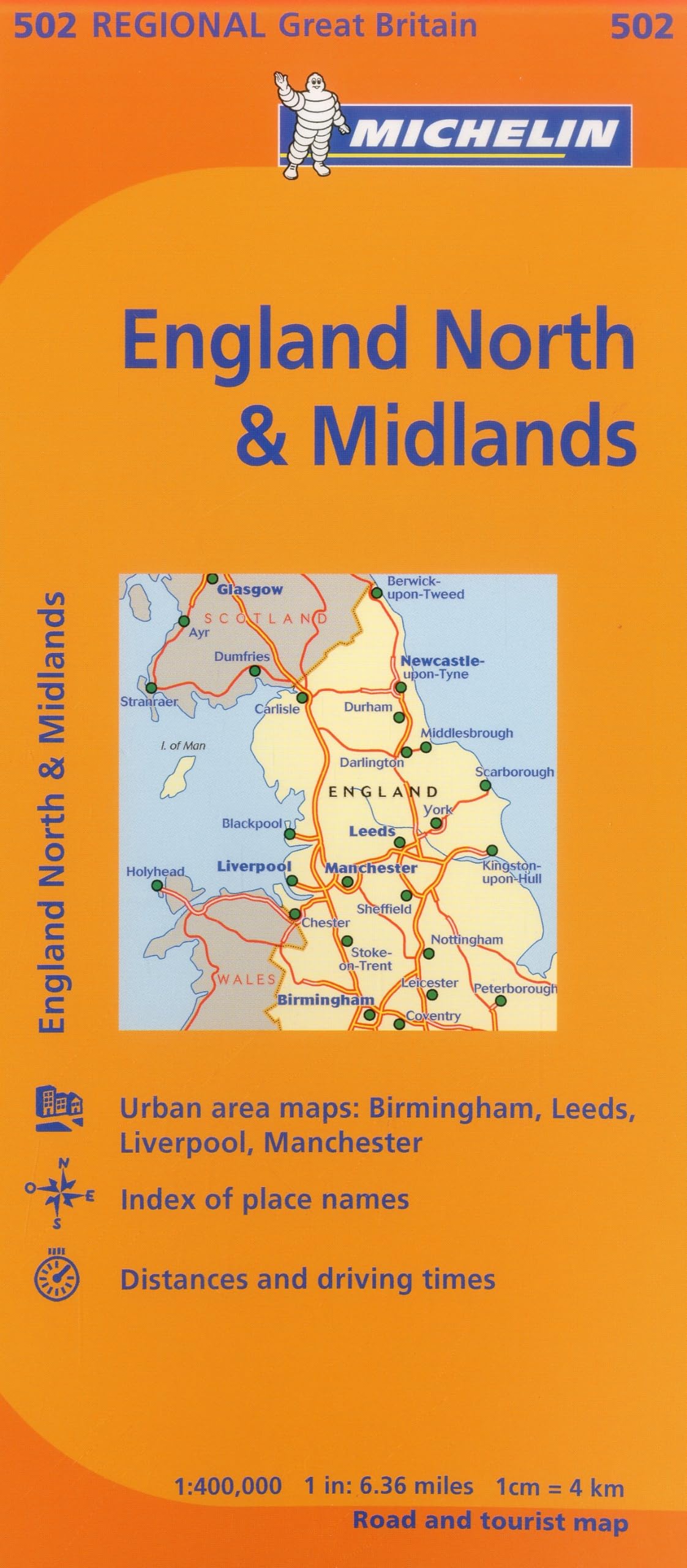 Michelin Map Great Britain: England North & The Midlands 502 (Maps/Regional (Michelin))