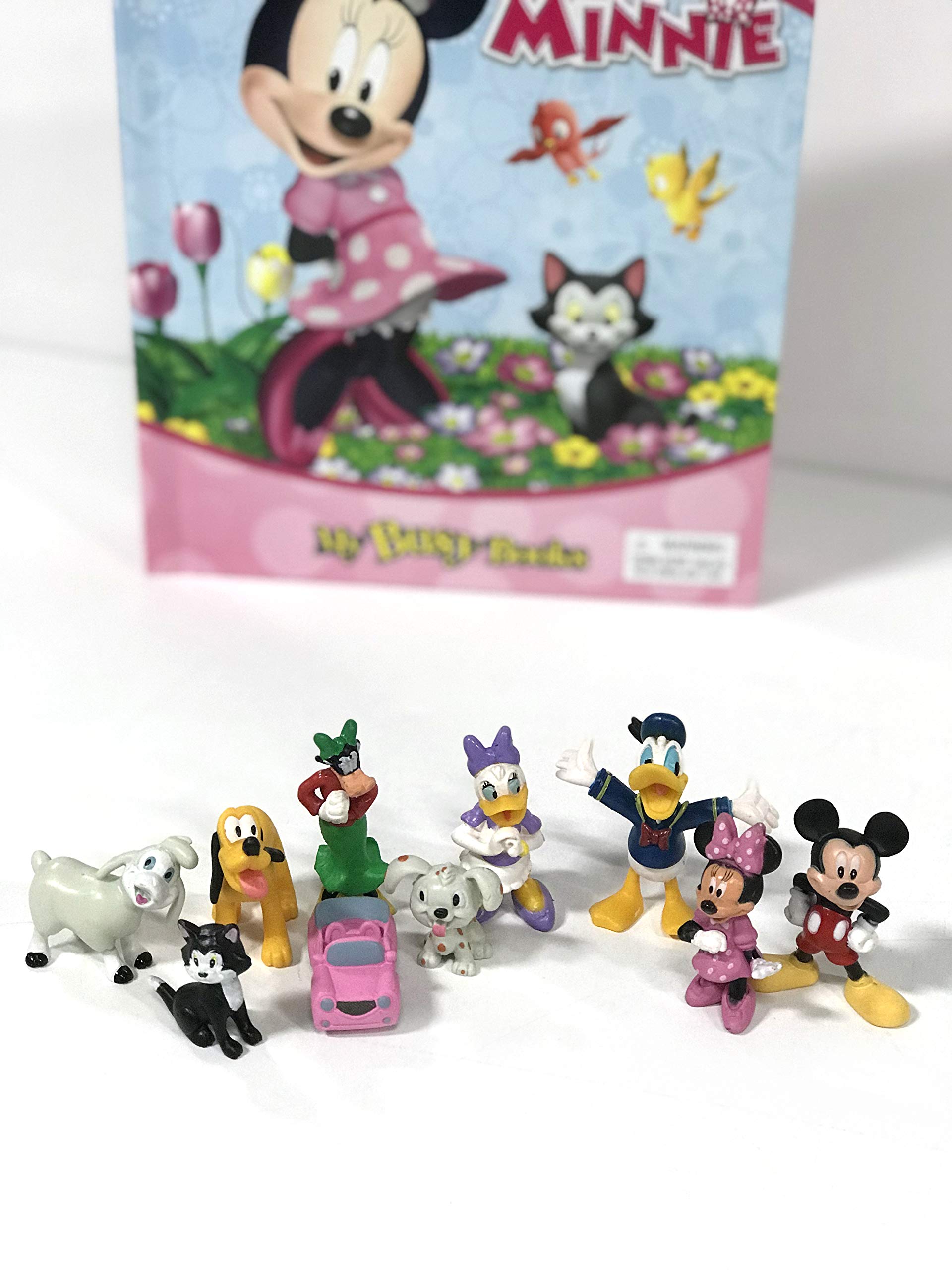 Phidal Disney Junior Minnie My Busy Books - Storybook with 10 Figurines & Playmat, Model 276432250X