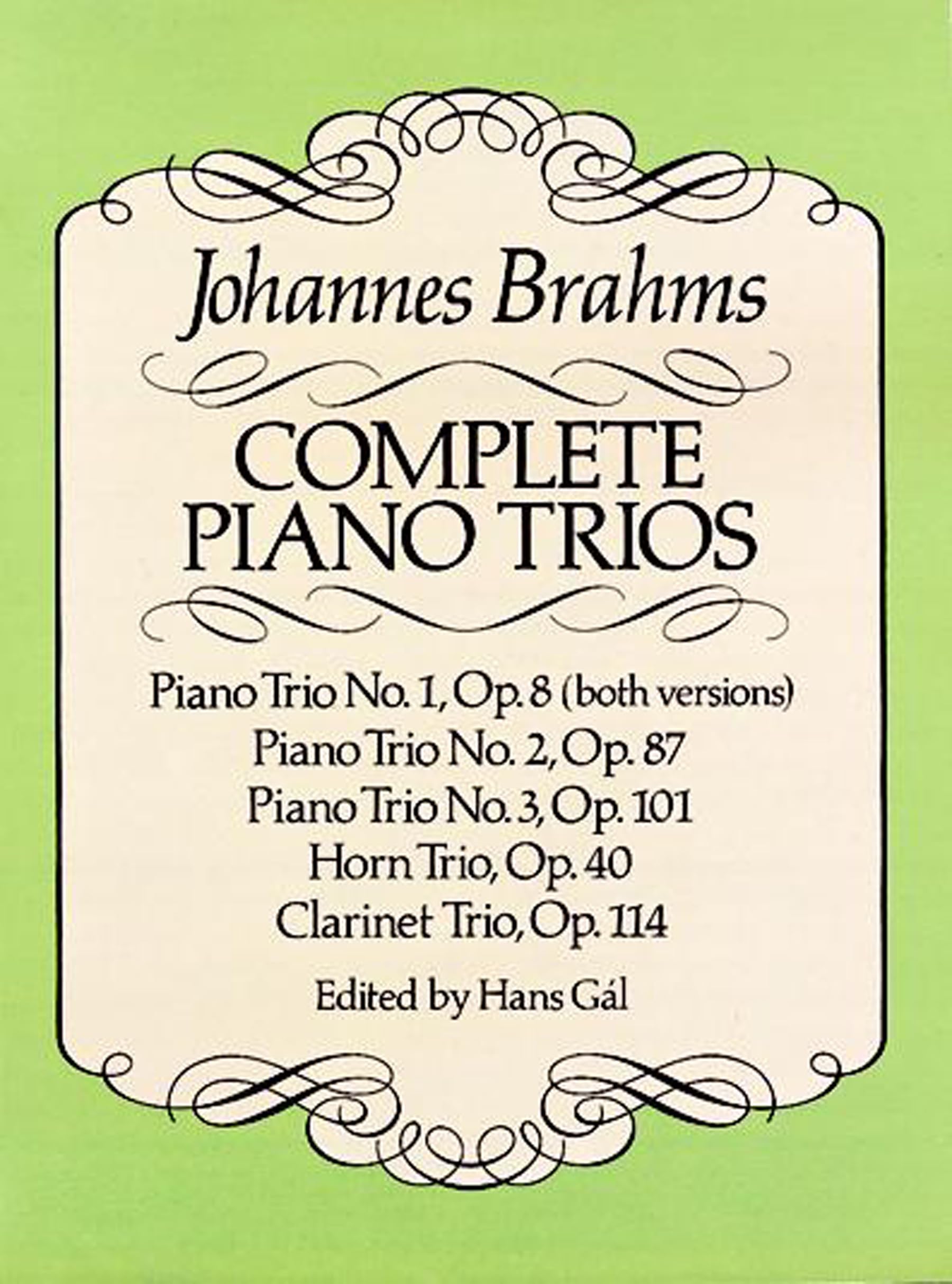 Complete Piano Trios (Dover Chamber Music Scores),Used