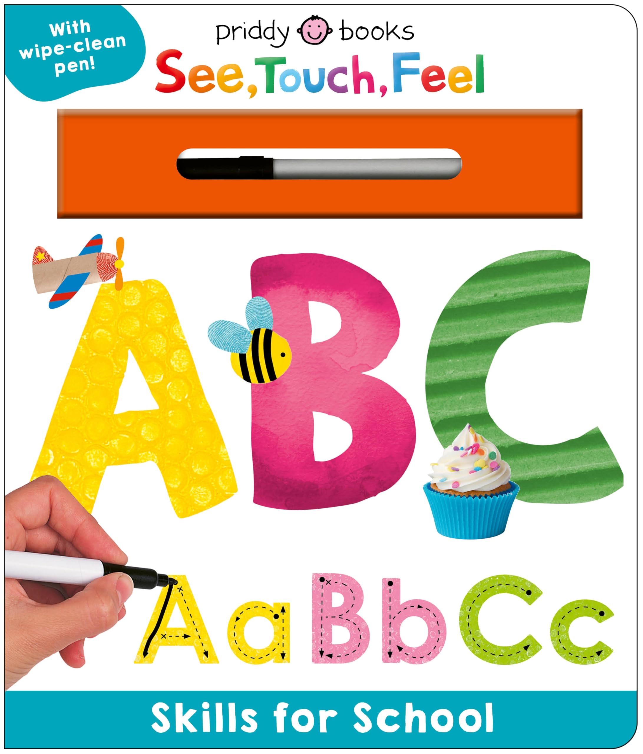 Skills For School: Abc (See, Touch, Feel): A WipeClean Book To Help Kids Write Their Letters