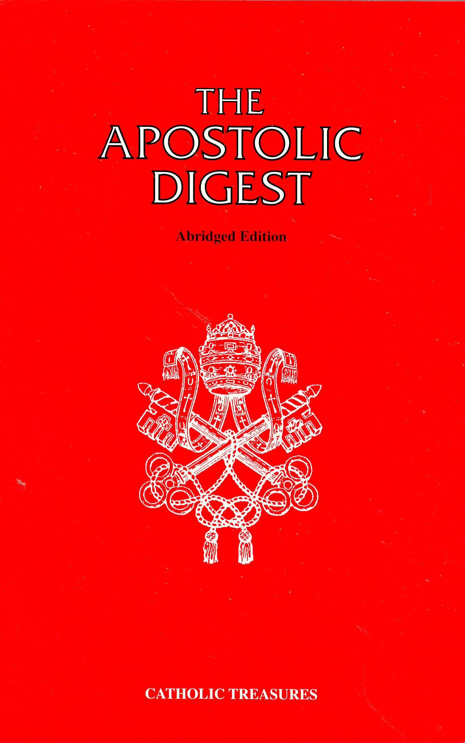 Apostolic digest,Used