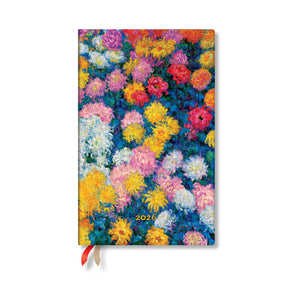 Paperblanks | 2026 MonetS Chrysanthemums | MonetS Chrysanthemums | 12Month Planner | Maxi | Vertical | Elastic Band | 160 P