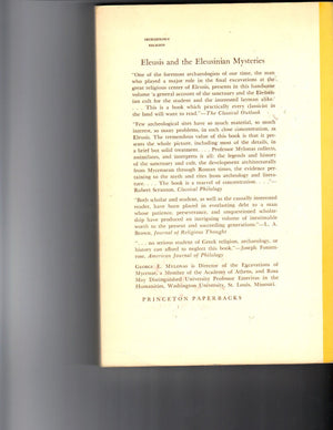 Eleusis And The Eleusinian Mysteries (Princeton Legacy Library, 2182)