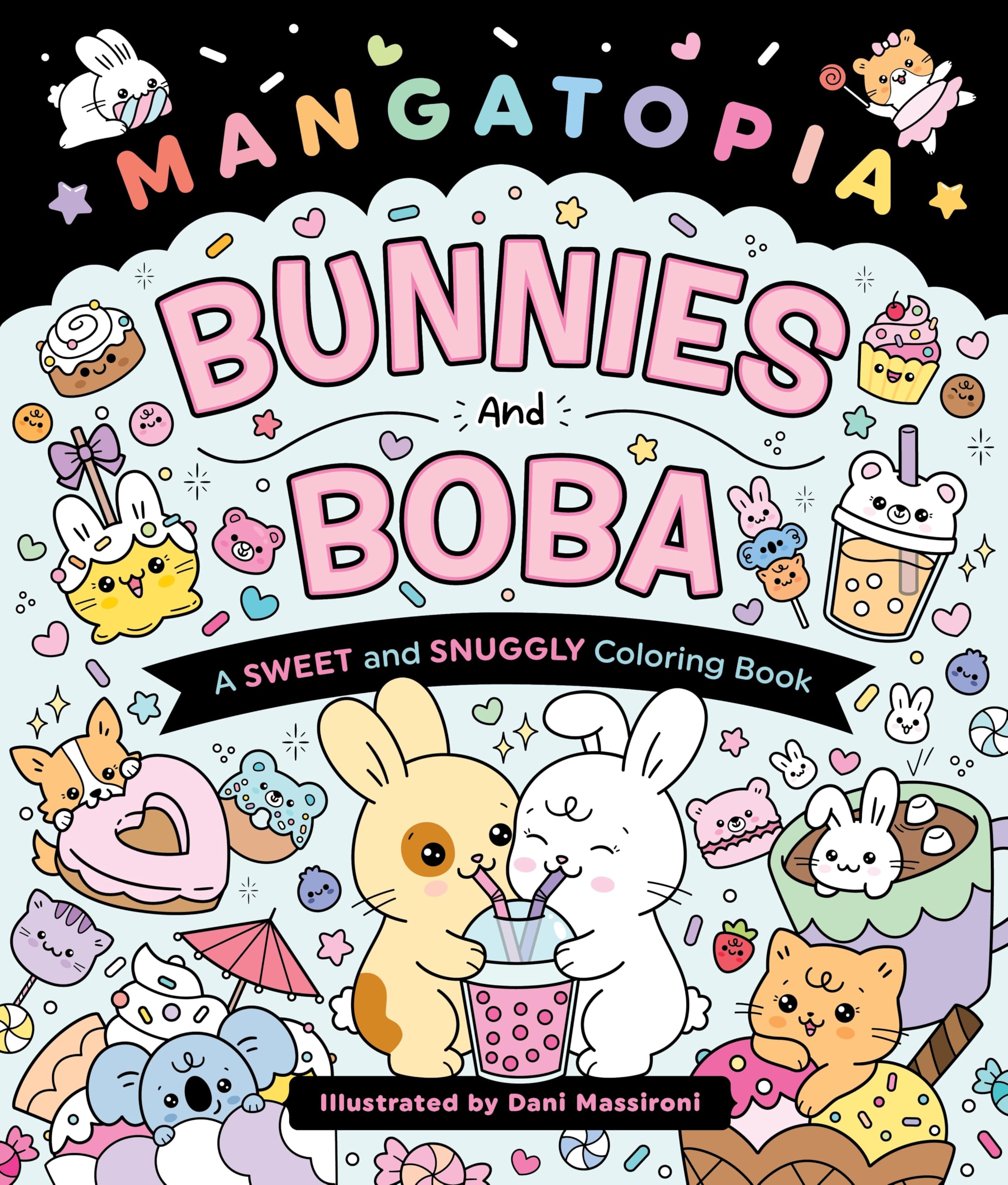 Mangatopia: Bunnies And Boba: A Sweet And Snuggly Coloring Book
