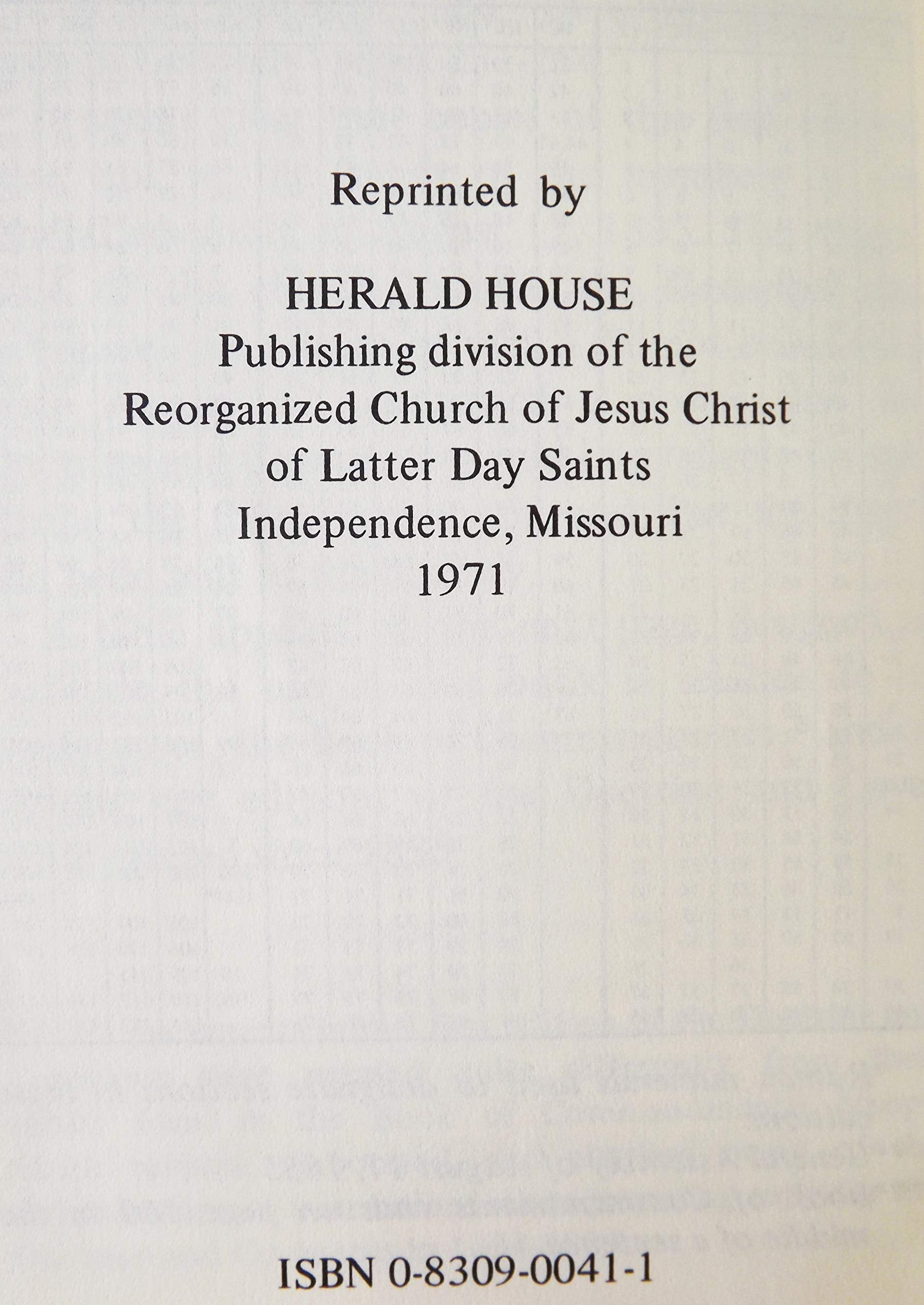 Doctrine and Covenants of the Church of the Latter Day Saints: Carefully selected from the revelations of God,,Used