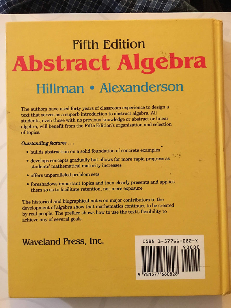 Abstract Algebra: A First Undergraduate Course,Used
