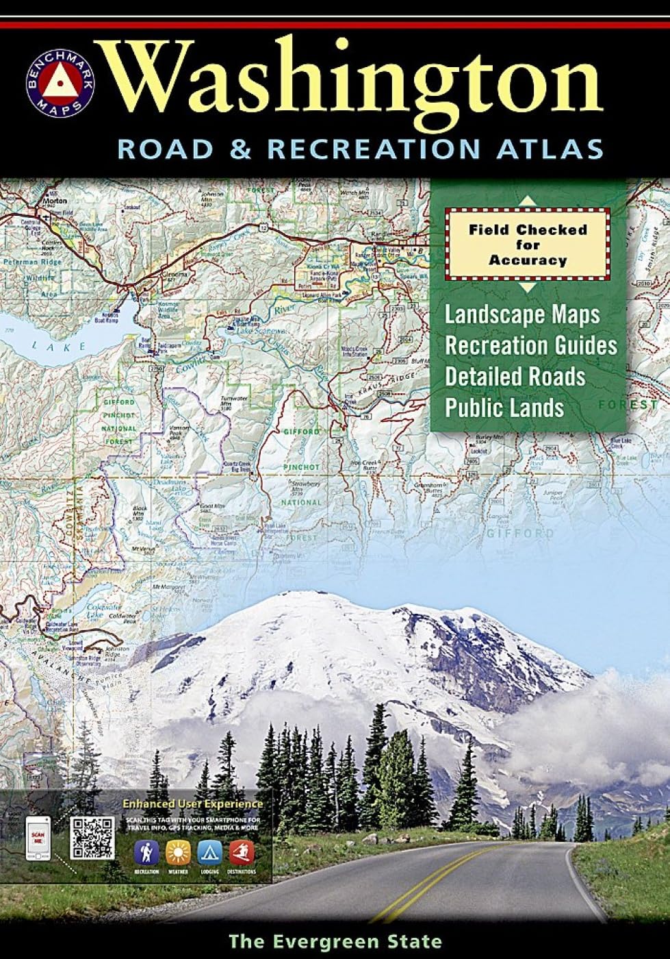 Washington Benchmark Road & Recreation Atlas,Used