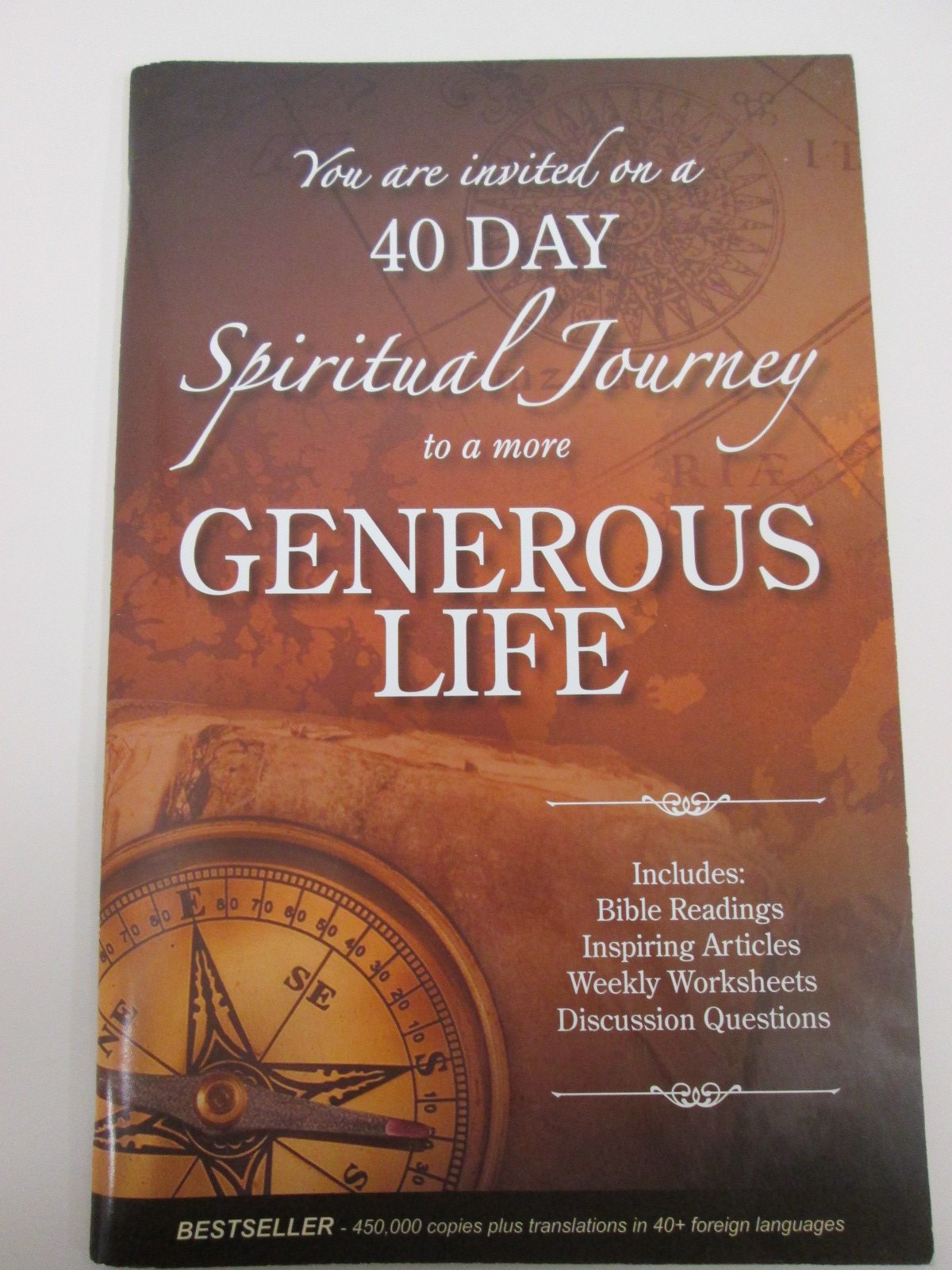 You Are Invited On A 40 Day Spiritual Journey To A More Generous Life,Used