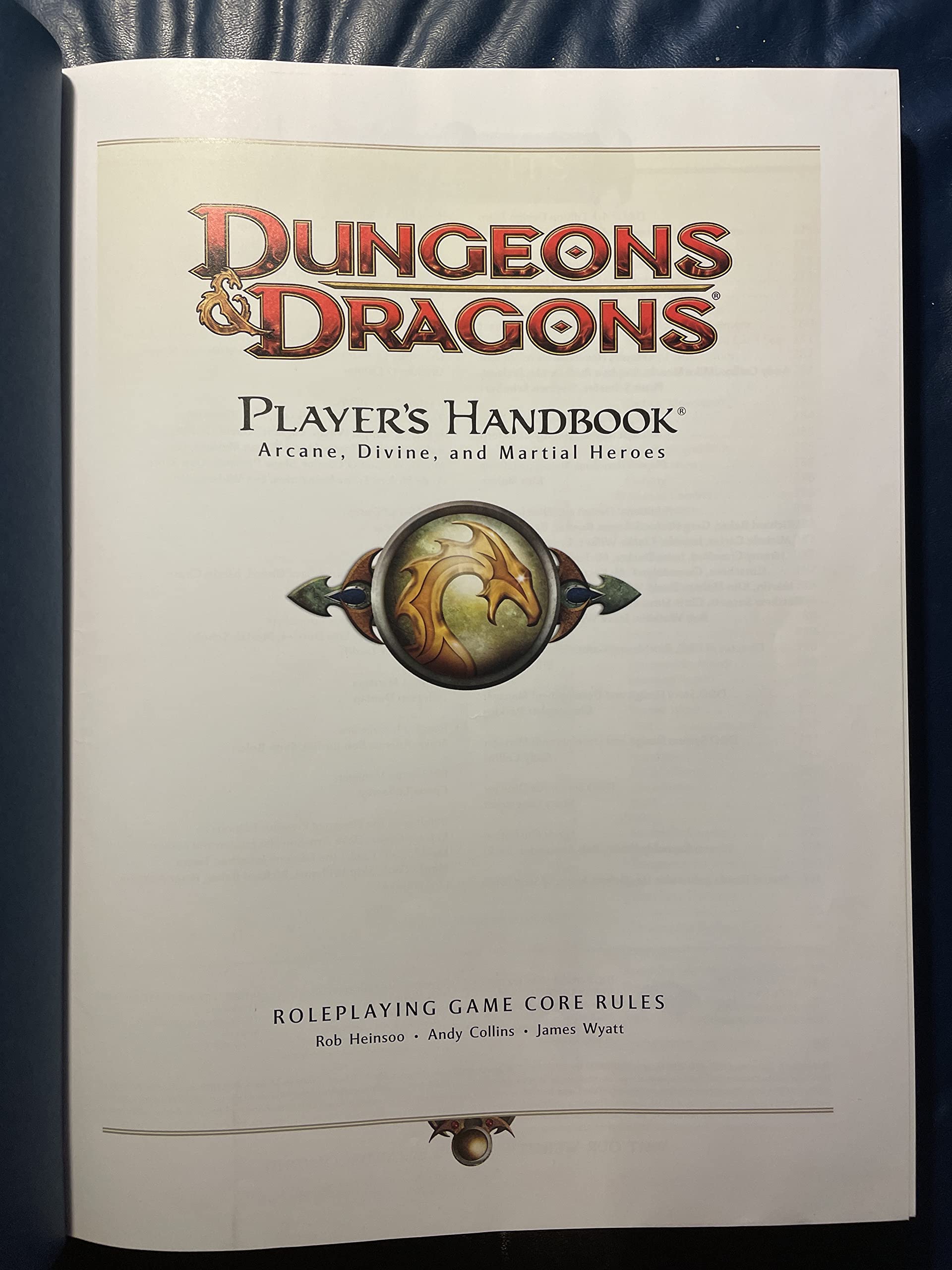 Dungeons & Dragons Player'S Handbook: Arcane, Divine, And Martial Heroes (Roleplaying Game Core Rules),Used