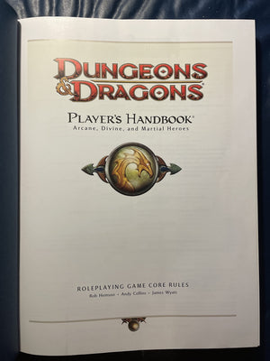 Dungeons & Dragons Player s Handbook: Arcane, Divine, and Martial Heroes (Roleplaying Game Core Rules)