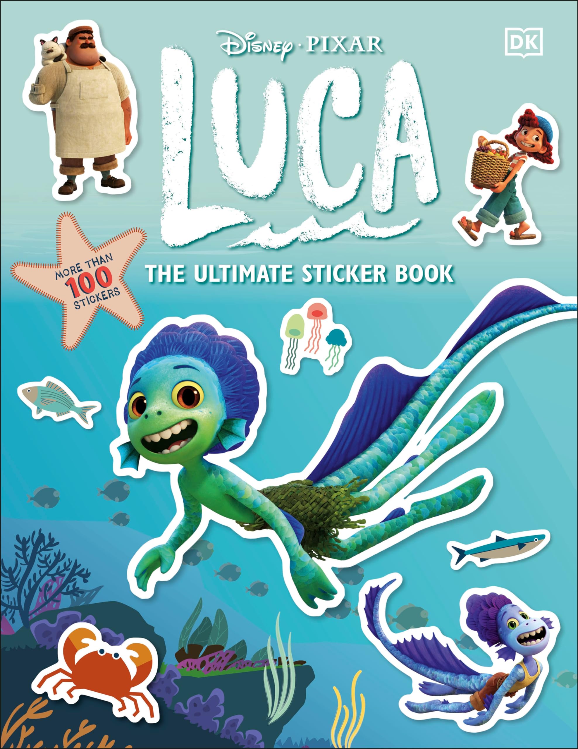 Disney Pixar Luca Ultimate Sticker Book,Used